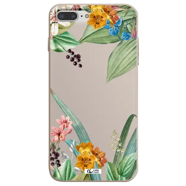 Summer Flower Vector Apple iPhone 7 plus Silicone Stone Case