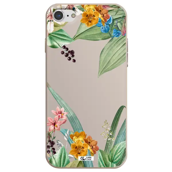 Summer Flower Vector Apple iPhone 7 Silicone Stone Case