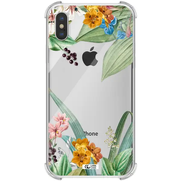 Summer Flower Vector Apple iPhone XS max Clear PC Case