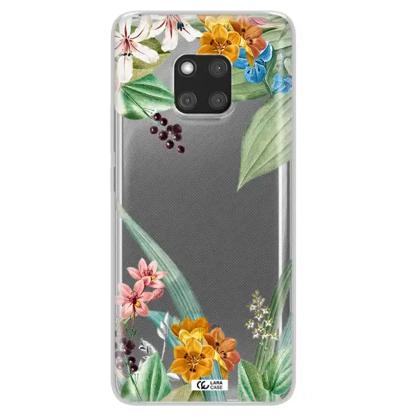 Summer Flower Vector Huawei Mate 20 Pro Clear TPU Case