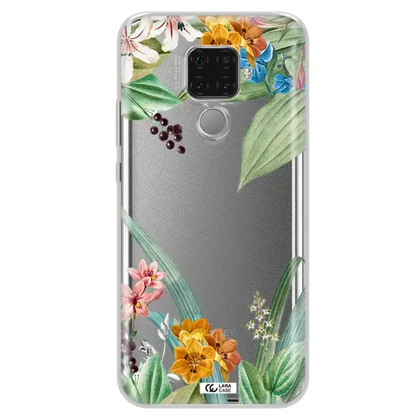 Summer Flower Vector Huawei Mate 30 Lite Clear TPU Case