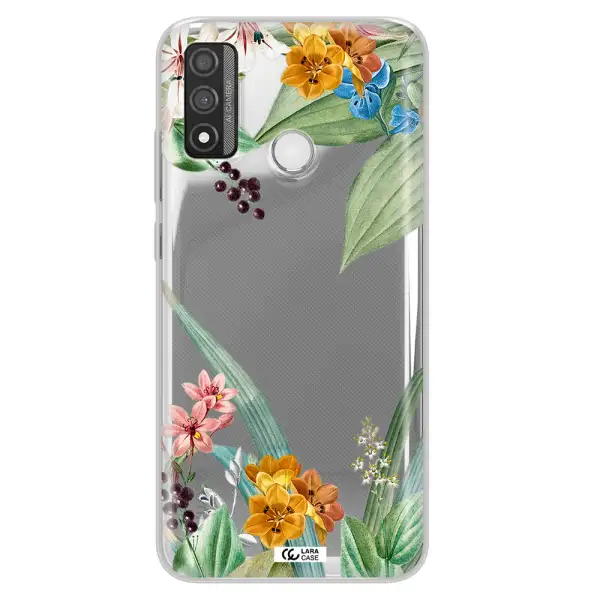 Summer Flower Vector Huawei P Smart 2020 Clear TPU Case