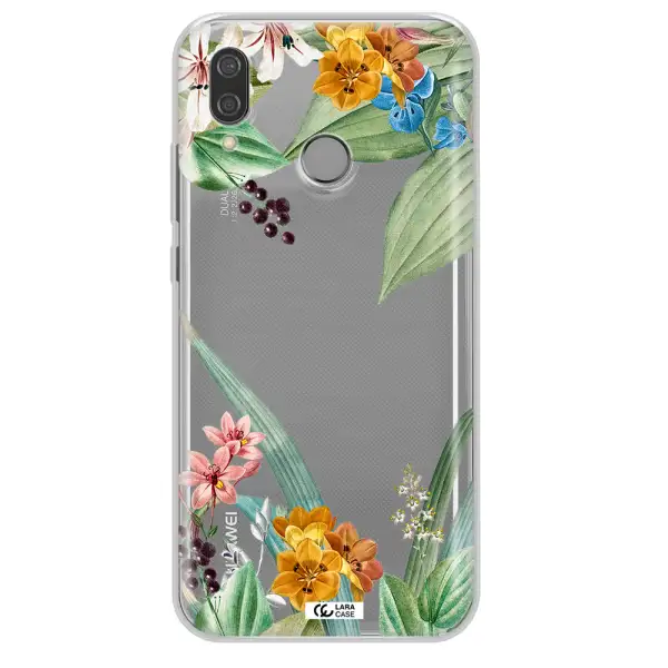 Summer Flower Vector Huawei P20 Lite Clear TPU Case