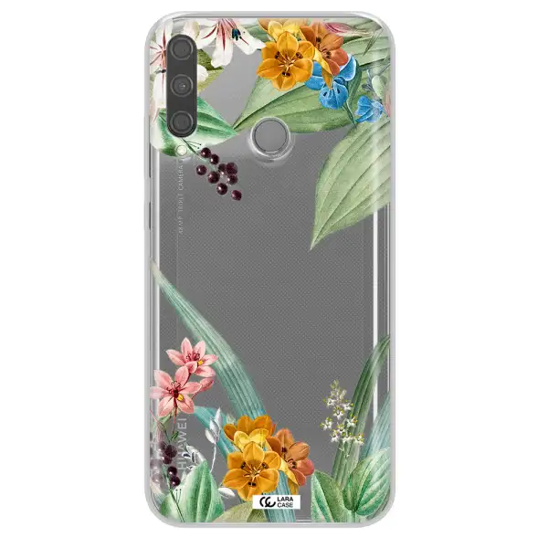 Summer Flower Vector Huawei P40 Lite E Clear TPU Case