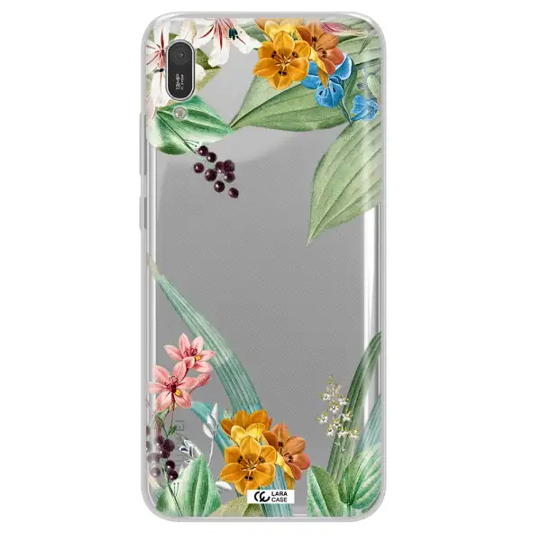 Summer Flower Vector Huawei Y6 Pro 2019 Clear TPU Case