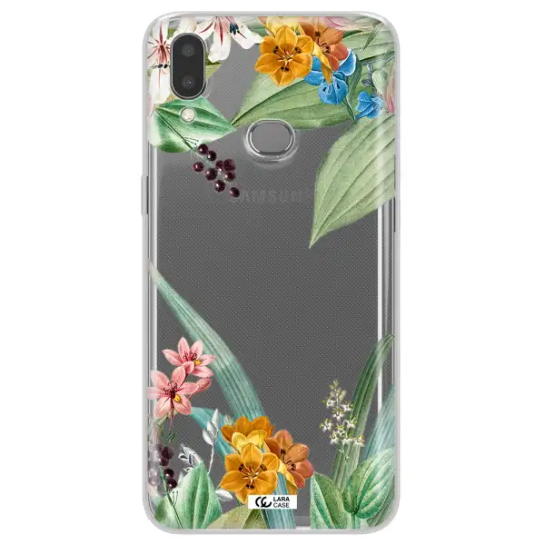 Summer Flower Vector Samsung A10S Clear TPU Case