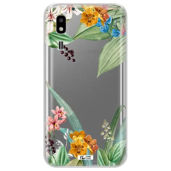Summer Flower Vector Samsung A2 Core Clear TPU Case