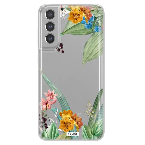 Summer Flower Vector Samsung A21 Fe Clear TPU Case