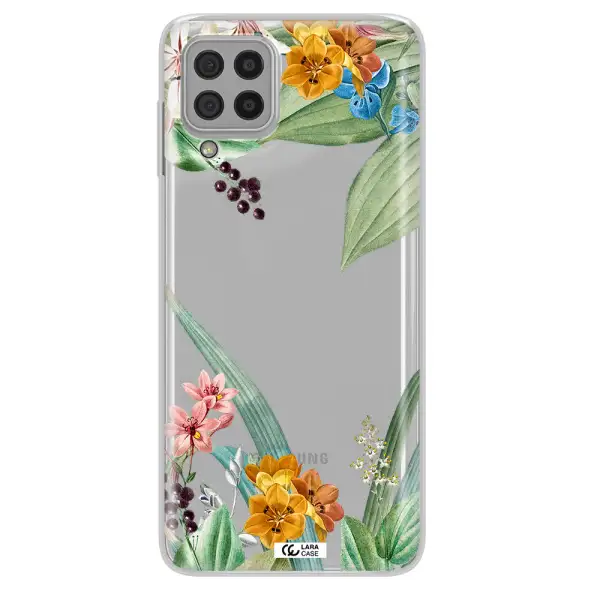 Summer Flower Vector Samsung A22 4g Clear TPU Case