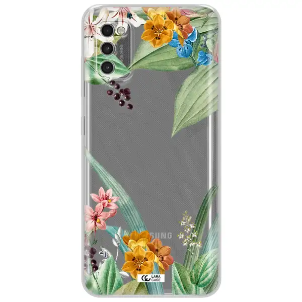 Summer Flower Vector Samsung A41 Clear Tpu Case