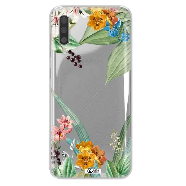 Summer Flower Vector Samsung A50S Clear Tpu Case