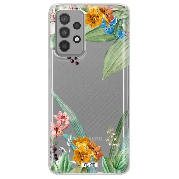 Summer Flower Vector Samsung A52 Clear TPU Case