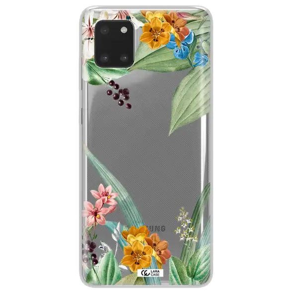 Summer Flower Vector Samsung A81 Clear TPU Case