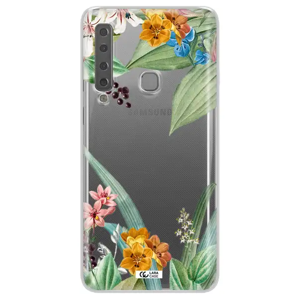 Summer Flower Vector Samsung A9 2018 Clear TPU Case