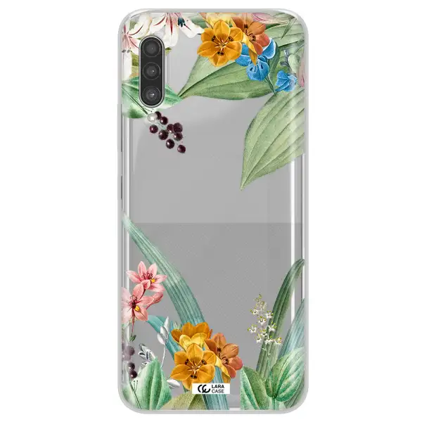 Summer Flower Vector Samsung A90 Clear TPU Case