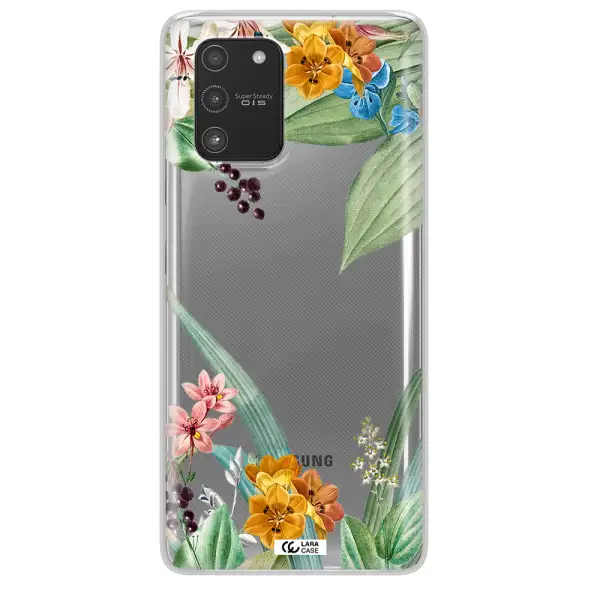 Summer Flower Vector Samsung A91 Clear TPU Case