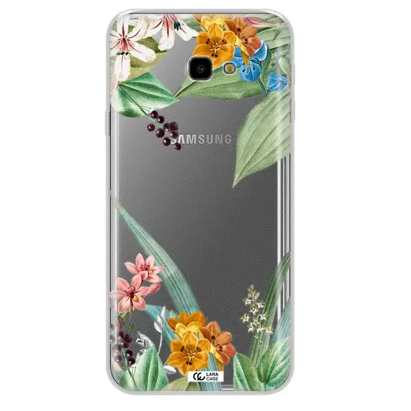Summer Flower Vector Samsung J4 Plus Clear TPU Case