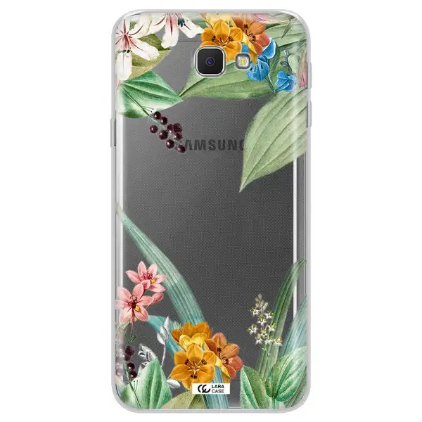 Summer Flower Vector Samsung J5 Prime Clear TPU Case