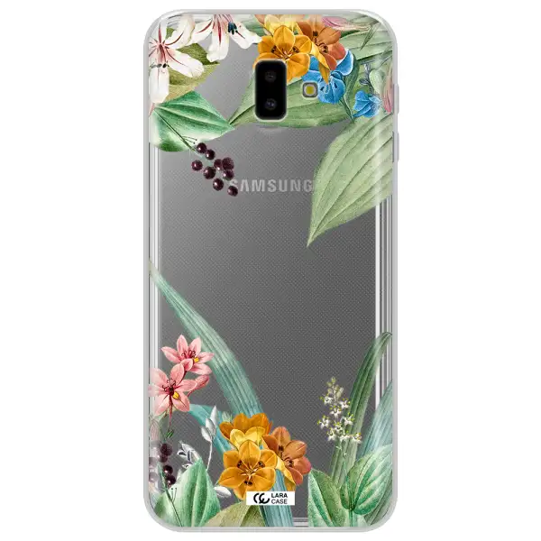 Summer Flower Vector Samsung J6 Plus Clear TPU Case