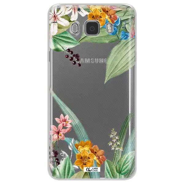 Summer Flower Vector Samsung J7 2016 Clear TPU Case