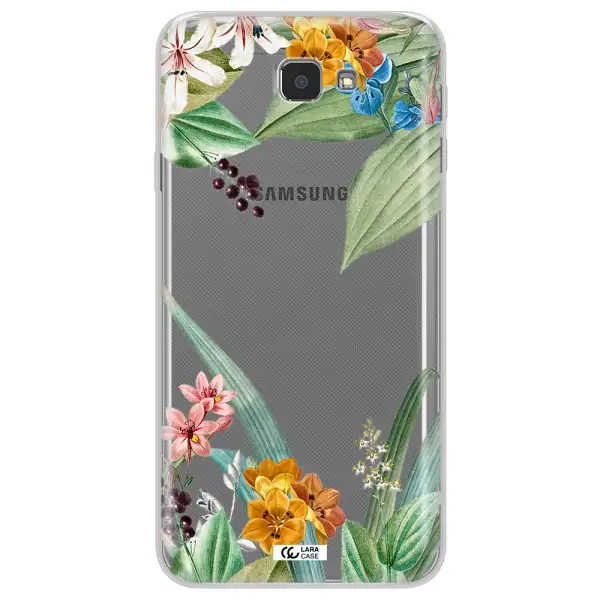 Summer Flower Vector Samsung J7 Prim Clear TPU Case
