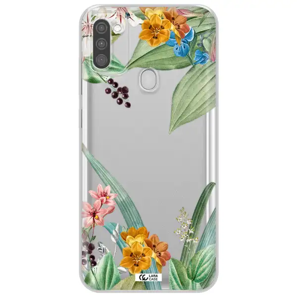 Summer Flower Vector Samsung M11 Clear TPU Case