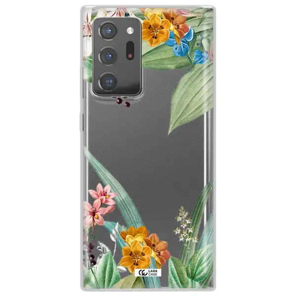 Summer Flower Vector Samsung Note 20 Ultra Clear TPU Case