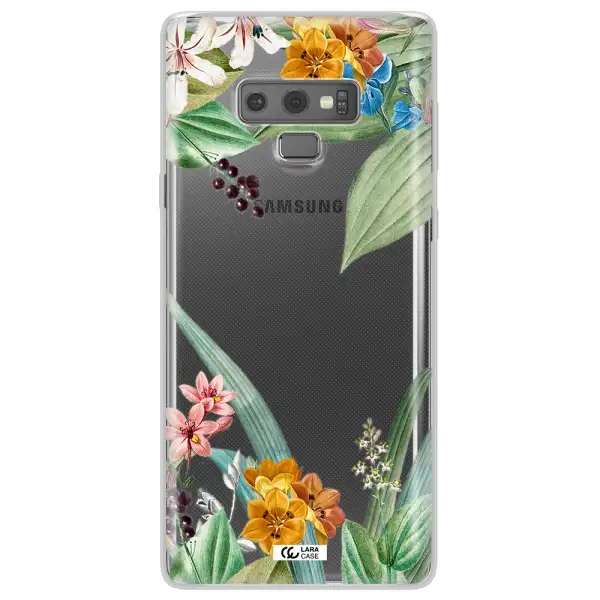 Summer Flower Vector Samsung Note 9 Clear TPU Case