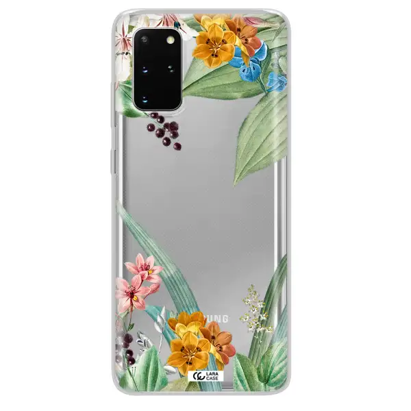 Summer Flower Vector Samsung S 20 Plus Clear TPU Case