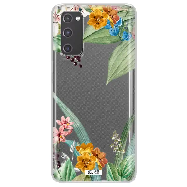 Summer Flower Vector Samsung S20 Fe Clear TPU Case