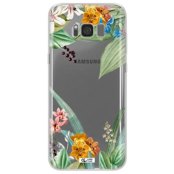 Summer Flower Vector Samsung S8 Plus Clear TPU Case
