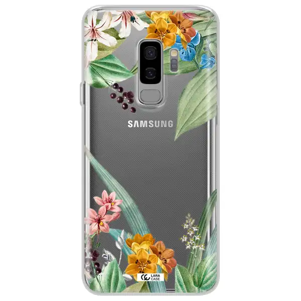 Summer Flower Vector Samsung S9 Plus Clear TPU Case