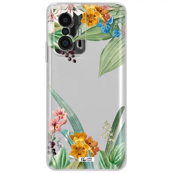 Summer Flower Vector Xiaomi 11T Clear Tpu Case