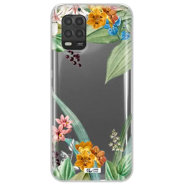 Summer Flower Vector Xiaomi Mi 10 Lite Clear TPU Case