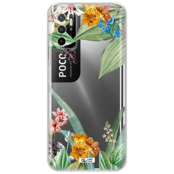 Summer Flower Vector Xiaomi Poco M4 Pro 5G Clear Tpu Case