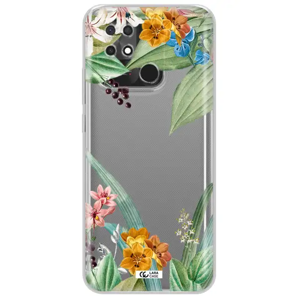 Summer Flower Vector Xiaomi Redmi 10C Clear TPU Case