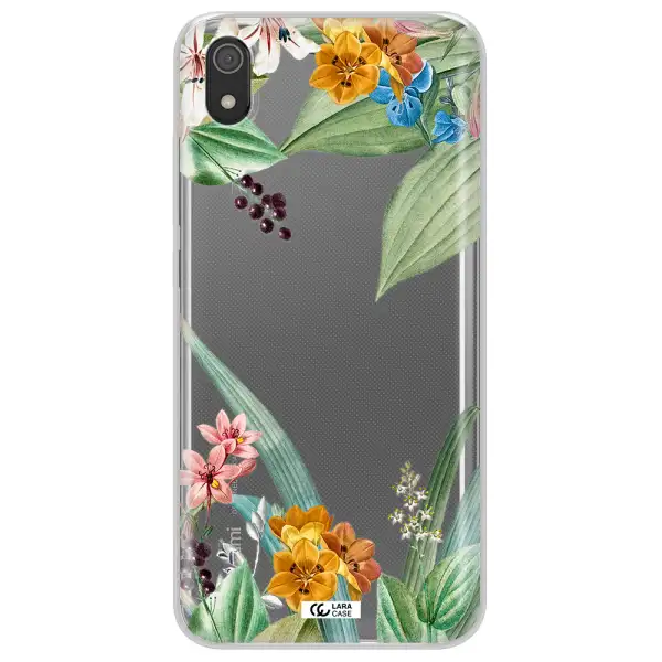 Summer Flower Vector Xiaomi Redmi 7A Clear TPU Case