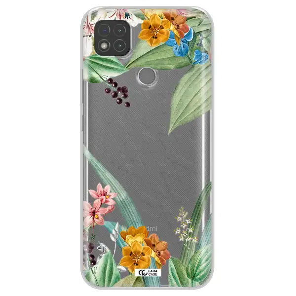 Summer Flower Vector Xiaomi Redmi 9C Clear TPU Case