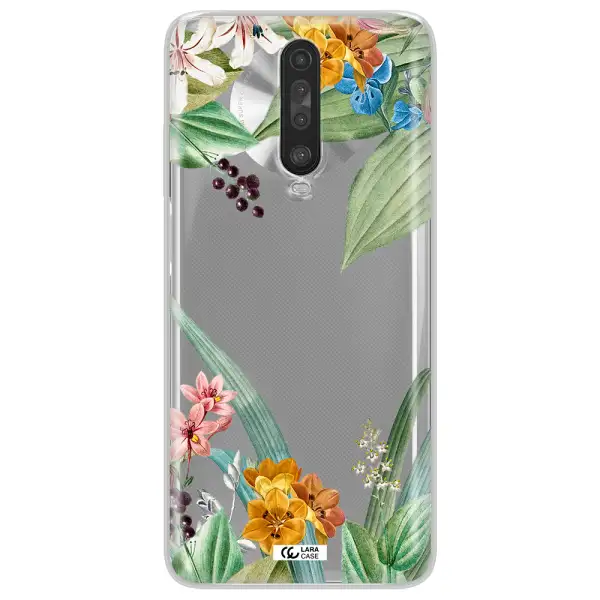 Summer Flower Vector Xiaomi Redmi K30 Clear TPU Case