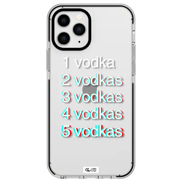 Vodka Apple iPhone 11 pro max impact black border Case