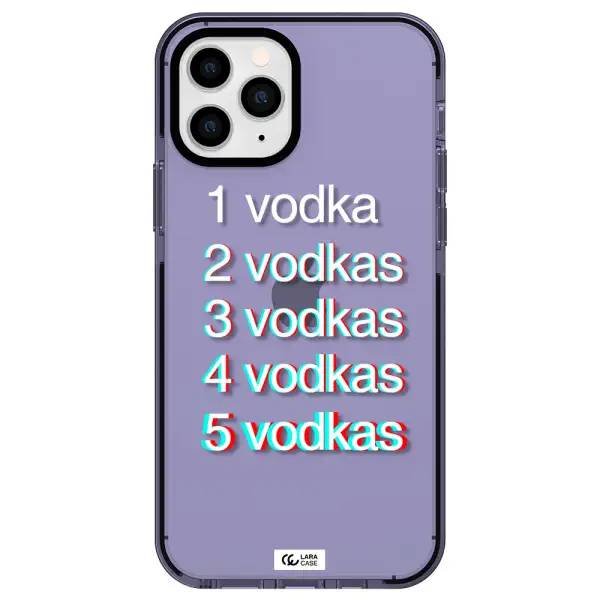 Vodka Apple iPhone 11 pro max impact Lilac Case