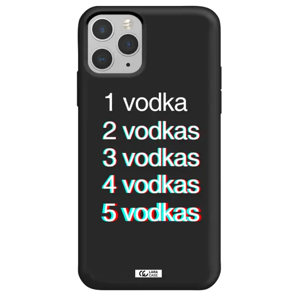 Vodka Apple iPhone 11 pro Silicone black Case