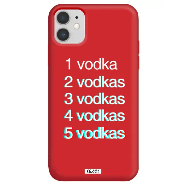 Vodka Apple iPhone 11 Silicone Imperial Red Case
