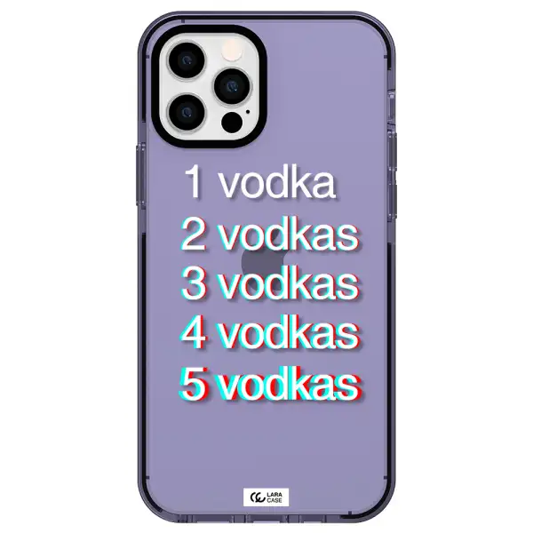 Vodka Apple iPhone 12 pro impact Lilac Case