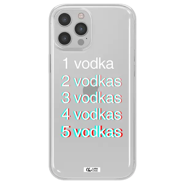 Vodka Apple iPhone 12 pro max Clear TPU Case