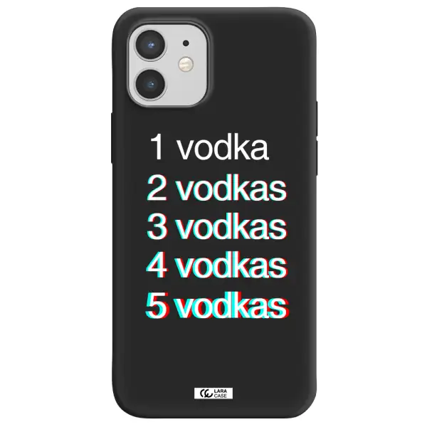 Vodka Apple iPhone 12 Silicone black Case
