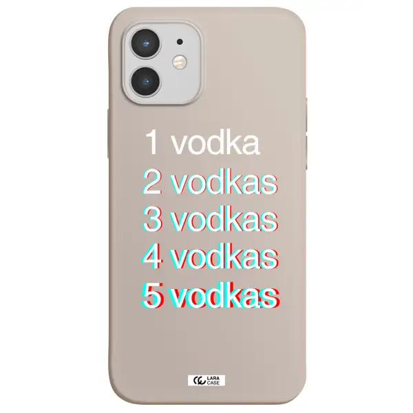 Vodka Apple iPhone 12 Silicone Stone Case