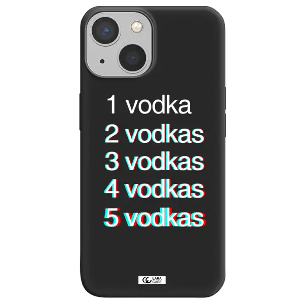 Vodka Apple iPhone 13 mini Silicone black Case