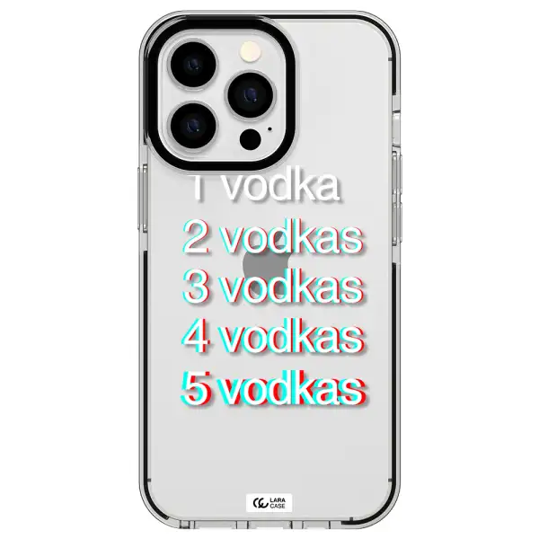 Vodka Apple iPhone 13 Pro impact black border Case