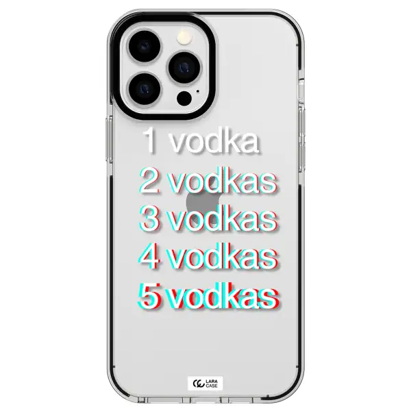 Vodka Apple iPhone 13 Pro Max impact black border Case